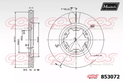 Тормозной диск MAXTECH 853072.0000