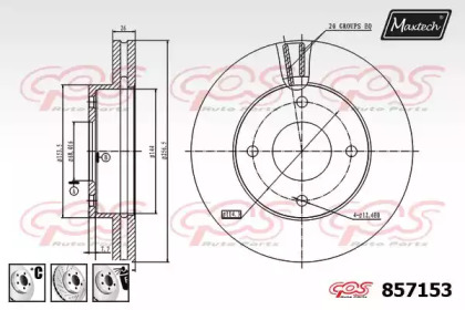 Тормозной диск MAXTECH 857153.6880