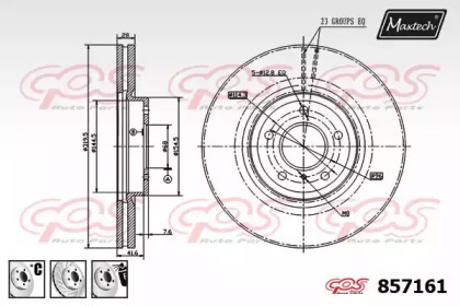 Тормозной диск MAXTECH 857161.6980