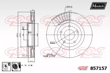 Тормозной диск MAXTECH 857157.6060