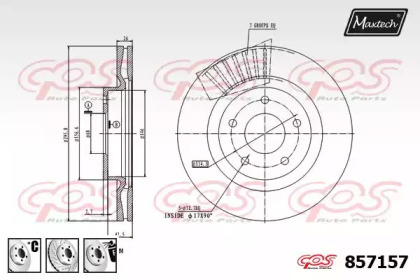 Тормозной диск MAXTECH 857157.6880