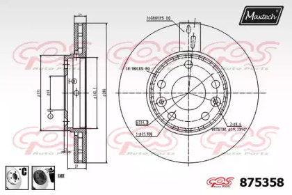 Тормозной диск MAXTECH 875358.6060