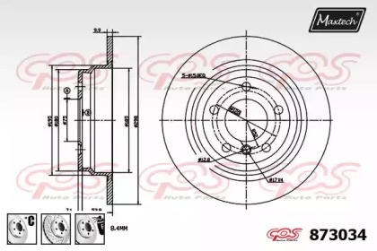 Тормозной диск MAXTECH 873034.6880