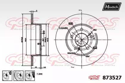 Тормозной диск MAXTECH 873527.6980