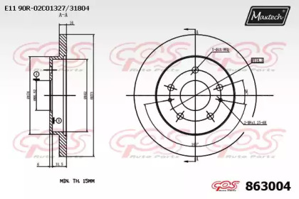 Тормозной диск MAXTECH 863004.0000