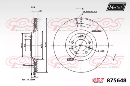 Тормозной диск MAXTECH 875648.0000