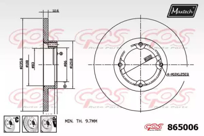 Тормозной диск MAXTECH 865006.6880