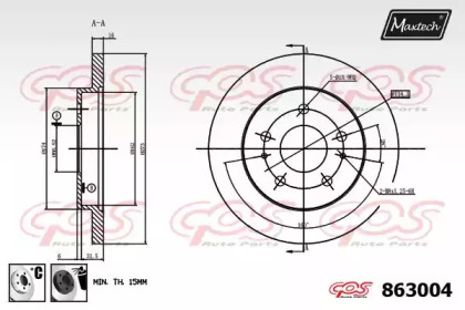 Тормозной диск MAXTECH 863004.6060