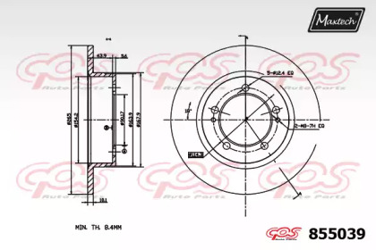 Тормозной диск MAXTECH 855039.0000