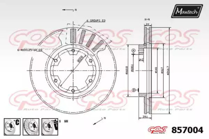 Тормозной диск MAXTECH 857004.6980