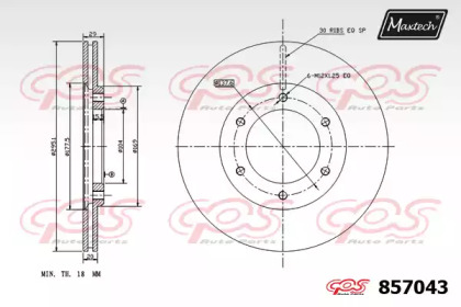 Тормозной диск MAXTECH 857043.0000