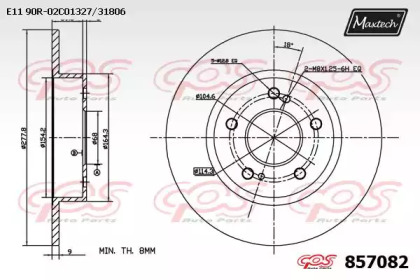 Тормозной диск MAXTECH 857082.0000