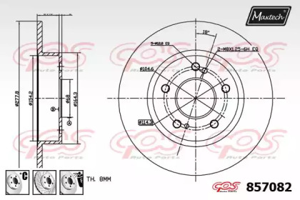 Тормозной диск MAXTECH 857082.6980