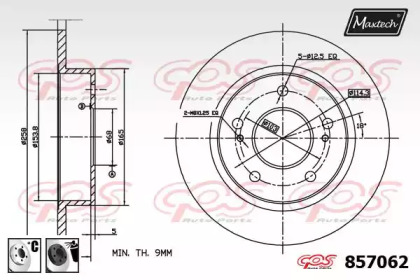 Тормозной диск MAXTECH 857062.6060