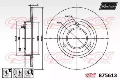 Тормозной диск MAXTECH 875613.6980