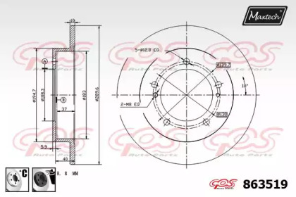 Тормозной диск MAXTECH 863519.6060