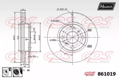 Тормозной диск MAXTECH 861019.6060