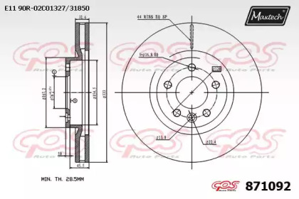 Тормозной диск MAXTECH 871092.0000