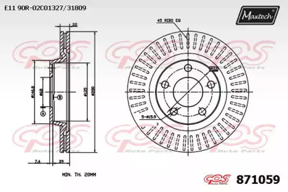 Тормозной диск MAXTECH 871059.0000