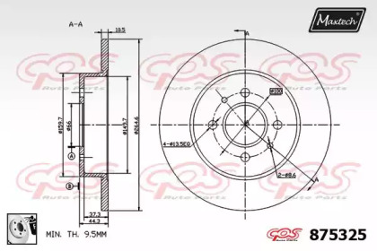 Тормозной диск MAXTECH 875325.0080