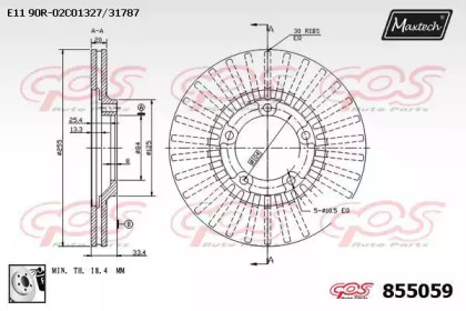 Тормозной диск MAXTECH 855059.0080