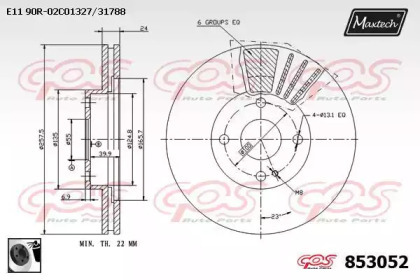 Тормозной диск MAXTECH 853052.0060