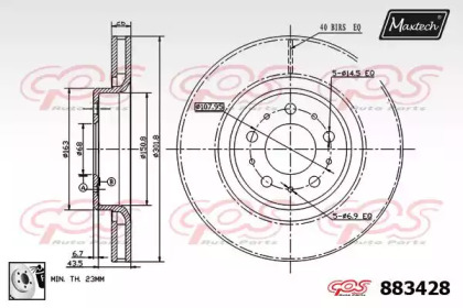 Тормозной диск MAXTECH 883428.0080