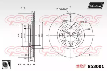 Тормозной диск MAXTECH 853001.0060