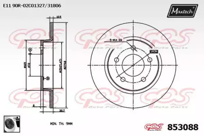 Тормозной диск MAXTECH 853088.0060