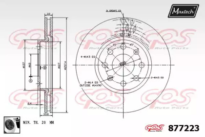 Тормозной диск MAXTECH 877223.0060