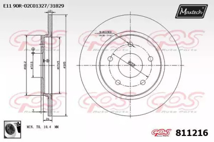 Тормозной диск MAXTECH 811216.0060