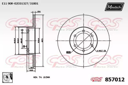 Тормозной диск MAXTECH 857012.0080