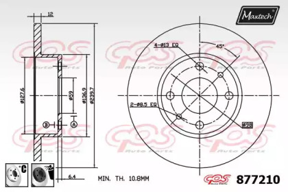 Тормозной диск MAXTECH 877210.6060