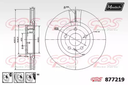 Тормозной диск MAXTECH 877219.6980