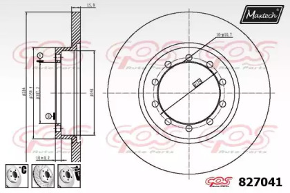 Тормозной диск MAXTECH 827041.6980