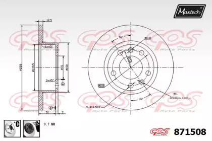 Тормозной диск MAXTECH 871508.6060