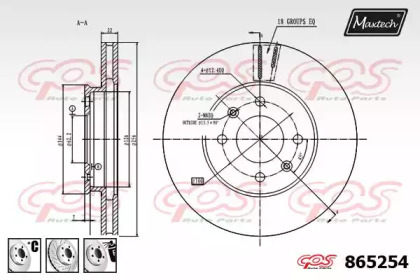 Тормозной диск MAXTECH 865254.6980