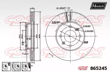 Тормозной диск MAXTECH 865245.6880