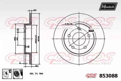 Тормозной диск MAXTECH 853088.6060