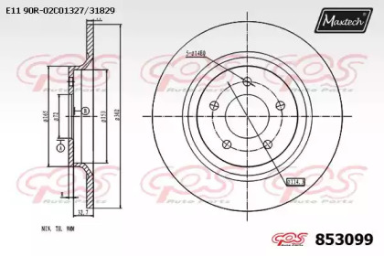 Тормозной диск MAXTECH 853099.0000