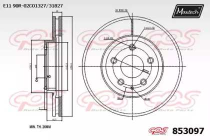 Тормозной диск MAXTECH 853097.0000