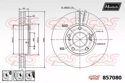 Тормозной диск MAXTECH 857080.6980