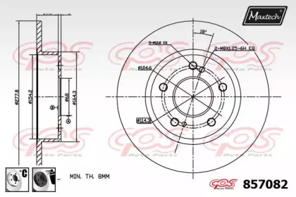 Тормозной диск MAXTECH 857082.6060