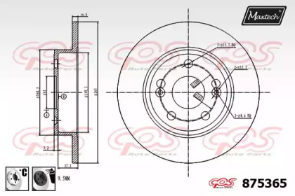 Тормозной диск MAXTECH 875365.6060