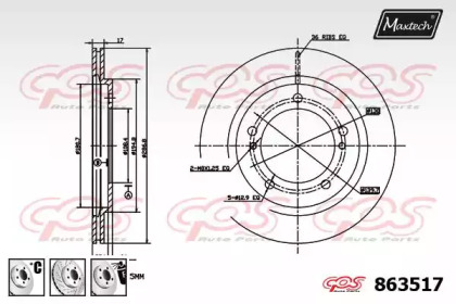 Тормозной диск MAXTECH 863517.6880