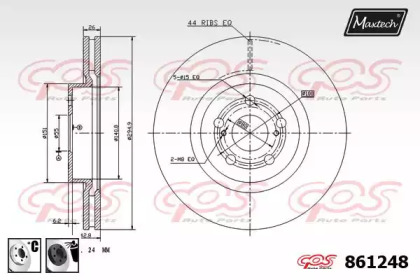 Тормозной диск MAXTECH 861248.6060