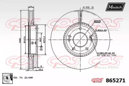 Тормозной диск MAXTECH 865271.0080