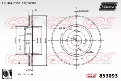 Тормозной диск MAXTECH 853093.0060