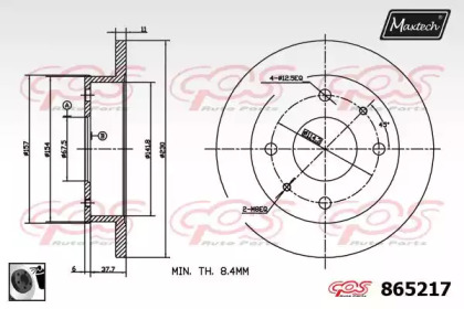 Тормозной диск MAXTECH 865217.0060