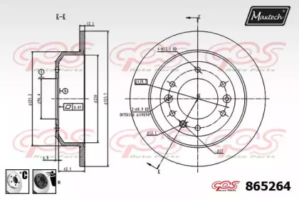 Тормозной диск MAXTECH 865264.6060